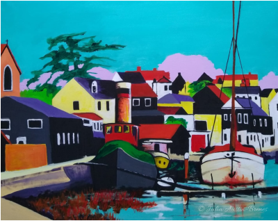Painting of Maldon, Essex (©Julia Austin-Brenes)
