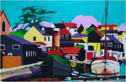 Painting of Maldon, Essex (©Julia Austin-Brenes)