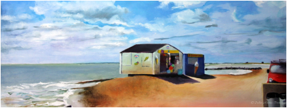Painting of Jaywick, Essex 1 (©Julia Austin-Brenes)