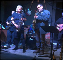 Julia with sax supremo Gilad Atzmon